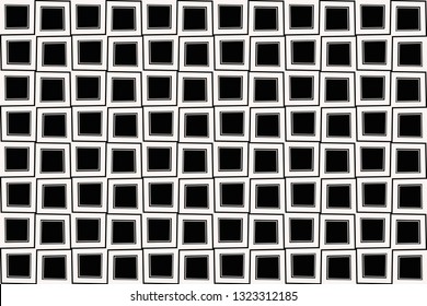 Vector luxury abstract background. Black and white geometric seamless pattern.