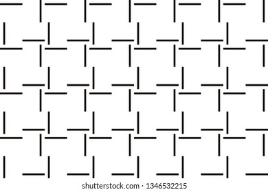 Vector luxury abstract background. Black and white geometric seamless pattern in modern stylish.