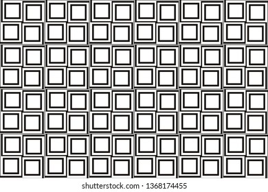 Vector luxury abstract background. Black and white geometric seamless pattern in modern stylish