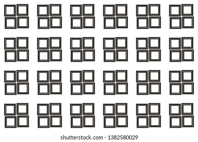 Vector luxury abstract background. Black and white geometric seamless pattern in modern stylish