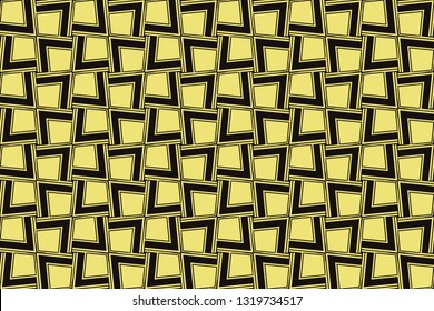 Vector luxury abstract background. Yellow color geometric seamless pattern.