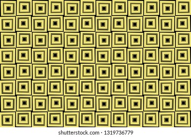 Vector luxury abstract background. Yellow color geometric seamless pattern.