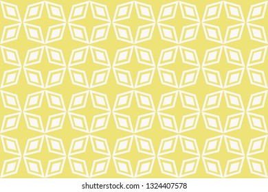 Vector luxury abstract background. Yellow color geometric seamless pattern.