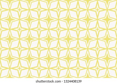 Vector luxury abstract background. Yellow color geometric seamless pattern.