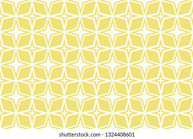 Vector luxury abstract background. Yellow color geometric seamless pattern.