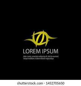 Vector of luxury abstract logo template with modern design. Beauty and elegant with gradient colors. Can be used for important events. Eps 10.