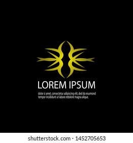Vector of luxury abstract logo template with modern design. Beauty and elegant with gradient colors. Can be used for important events. Eps 10.