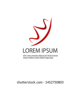 Vector of luxury abstract logo template with modern design. Beauty and elegant with gradient colors. Simple logo template. Can be used for important events. Eps 10.