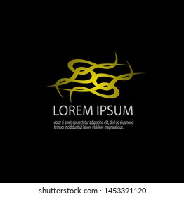 Vector of luxury abstract logo template with modern design. Simple logo for company. Can be used for important events. Beauty and elegant. Eps 10.