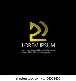 Vector of luxury abstract logo template with modern design. Simple logo for company. Can be used for important events. Beauty and elegant. Eps 10.