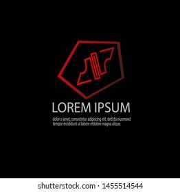 Vector of luxury abstract logo template with modern design. Beauty and elegant with gradient colors. Can be used for important events. Eps 10.
