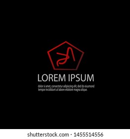 Vector of luxury abstract logo template with modern design. Beauty and elegant with gradient colors. Can be used for important events. Eps 10.