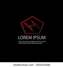 Vector of luxury abstract logo template with modern design. Beauty and elegant with gradient colors. Can be used for important events. Eps 10.