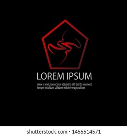 Vector of luxury abstract logo template with modern design. Beauty and elegant with gradient colors. Can be used for important events. Eps 10.