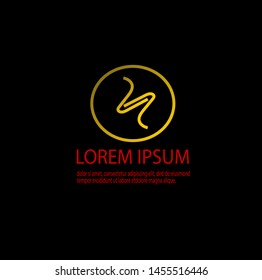 Vector of luxury abstract logo template with modern design. Beauty and elegant with gradient colors. Can be used for important events. Eps 10.