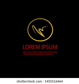 Vector of luxury abstract logo template with modern design. Beauty and elegant with gradient colors. Can be used for important events. Eps 10.