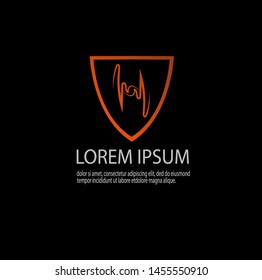 Vector of luxury abstract logo template with modern design. Beauty and elegant with gradient colors. Can be used for important events. Eps 10.