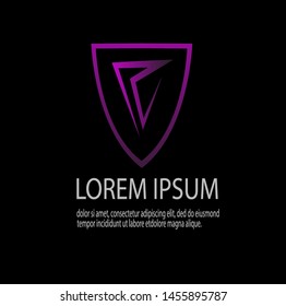 Vector of luxury abstract logo template with modern design. Beauty and elegant with gradient colors. Can be used for important events. Eps 10.