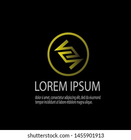 Vector of luxury abstract logo template with modern design. Beauty and elegant with gradient colors. Can be used for important events. Eps 10.