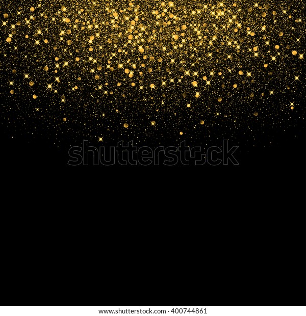 金色のスパークラーとベクター画像の高級黒の背景 のベクター画像素材 ロイヤリティフリー