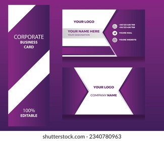 Vector luxury business card for business