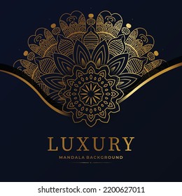 Vector luxury circular pattern mandala background
