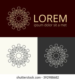 Vector luxury crests logo collection. Vintage logotype sign. Business identity concept