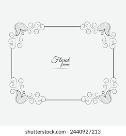Vector luxury decorative golden vintage frames and borders. retro ornamental frame art and illustration.
