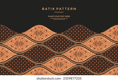 Vector - Luxury and elegant Javanese batik Sogan Motif template