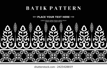 vector luxury and elegant traditional batik ornament pattern