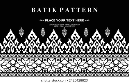 vector luxury and elegant traditional batik ornament pattern