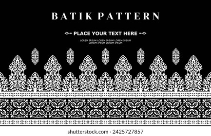 vector luxury and elegant traditional batik ornament pattern