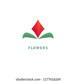 Vector luxury flower logo design. Ornate floral wedding sign. Modern simple premium design vector element. Emblem luxury beauty spa saloon, cosmetics, jewelry, flower shop, restaurant, garden.