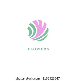 Vector luxury flower logo design. Ornate floral wedding sign. Modern simple premium design vector element. Emblem luxury beauty spa saloon, cosmetics, jewelry, flower shop, restaurant, garden.