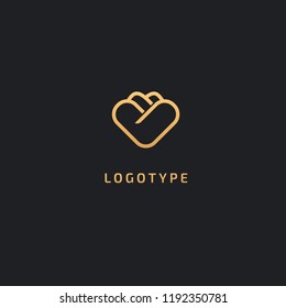 Vector luxury flower logo design. Ornate floral wedding sign. Modern simple premium design vector element. Emblem luxury beauty spa saloon, cosmetics, jewelry, flower shop, restaurant, garden.