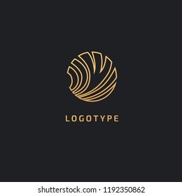 Vector luxury flower logo design. Ornate floral wedding sign. Modern simple premium design vector element. Emblem luxury beauty spa saloon, cosmetics, jewelry, flower shop, restaurant, garden.