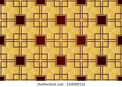 Vector luxury. Geometric background trend. Vector seamless pattern for interior design