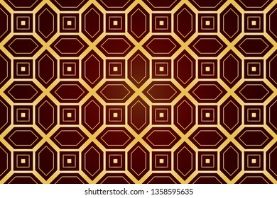 Vector luxury. Geometric background trend. Vector seamless pattern for interior design