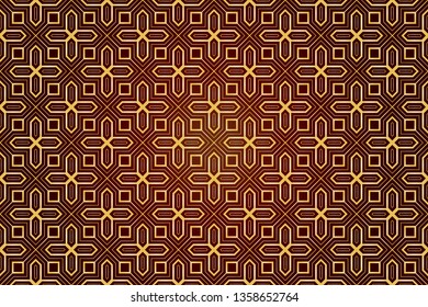 Vector luxury. Geometric background trend. Vector seamless pattern for interior design