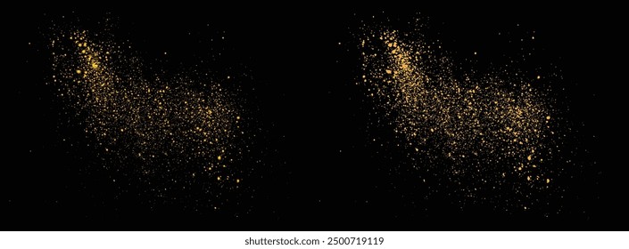 Vector luxury gold glitter celebratory festive confetti background