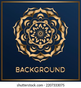 Vector Luxury gold mandala Design 