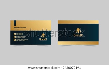 Vector luxury gold vip modern business card template, luxury visiting card design template