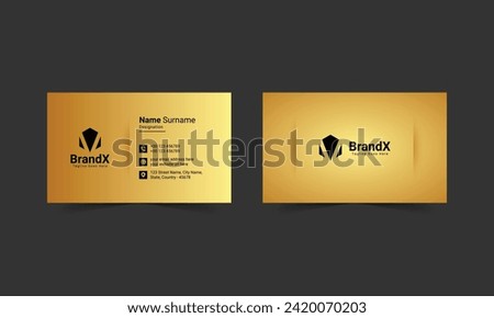 Vector luxury gold vip modern business card template, luxury visiting card design template