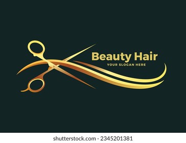 vector luxury hair salon logo collection