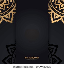 Vector luxury islamic background with mandala