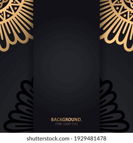Vector de lujo de fondo islámico con mandala