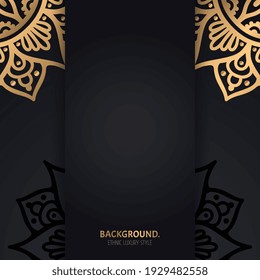 Vector de lujo de fondo islámico con mandala