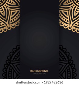 Vector luxury islamic background with mandala