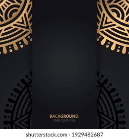 Vector de lujo de fondo islámico con mandala
