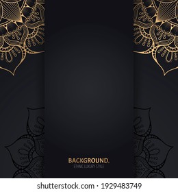 Vector luxury islamic background with mandala